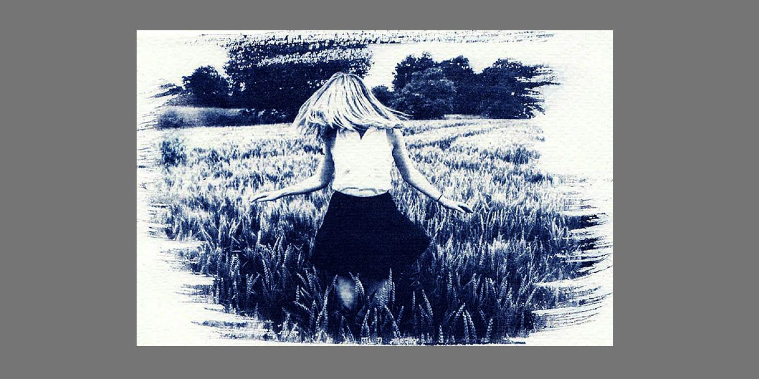 'In the wheatfields' by Stephanie Dickson (Cyanotype Print)