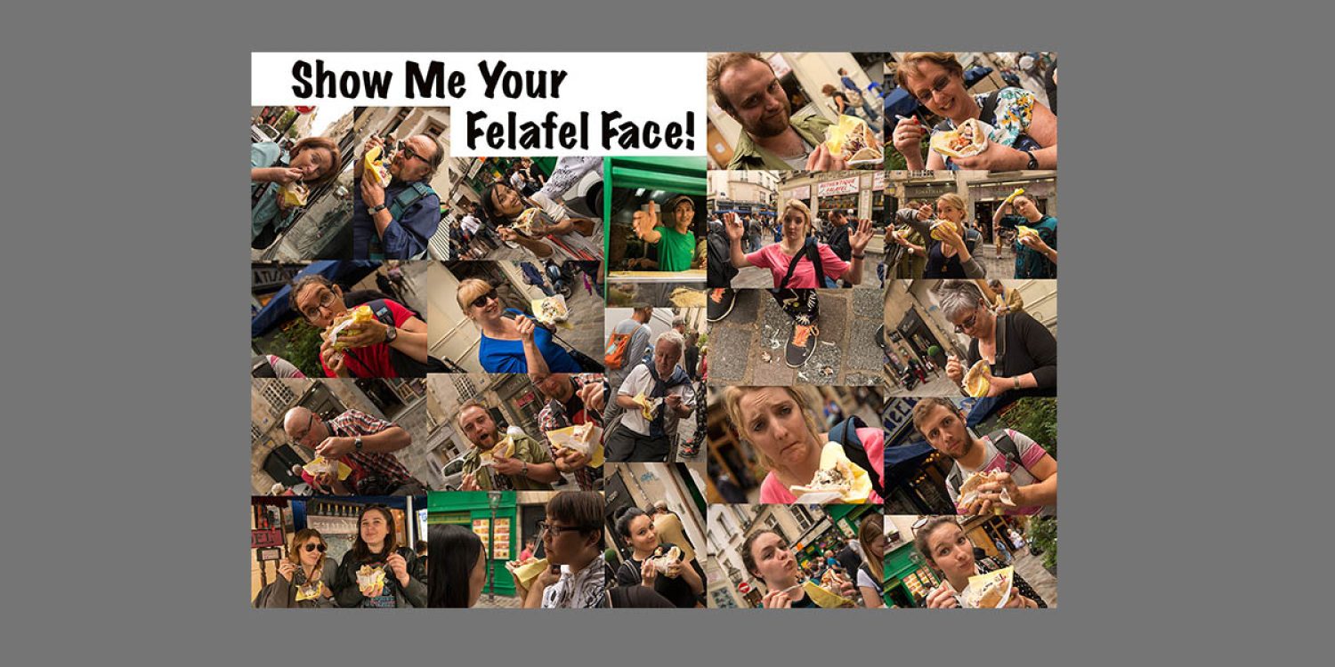 Luncheon at 'L'As du Fallafel' – Marais district by Stephanie Dickson