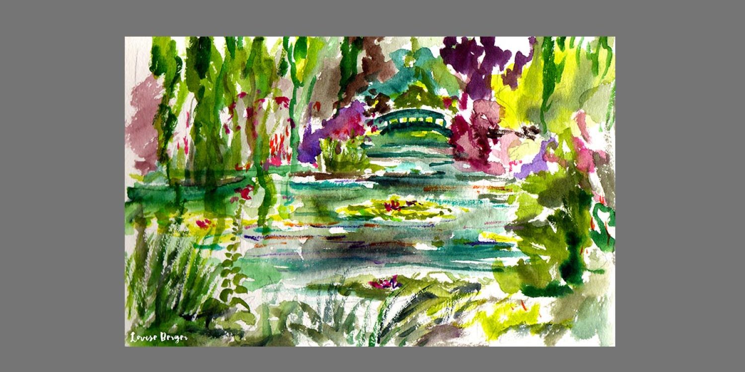 'Japanese bridge in Monet's Garden' by Louise Berger